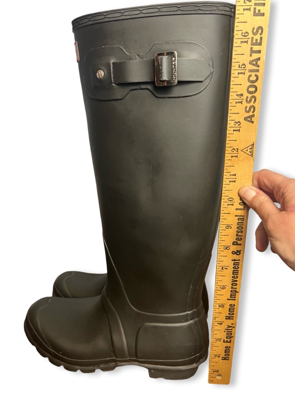 Hunter Original Tall Matte Black Waterproof Rain Boots Women's US 9 EU 40 - Picture 9 of 9
